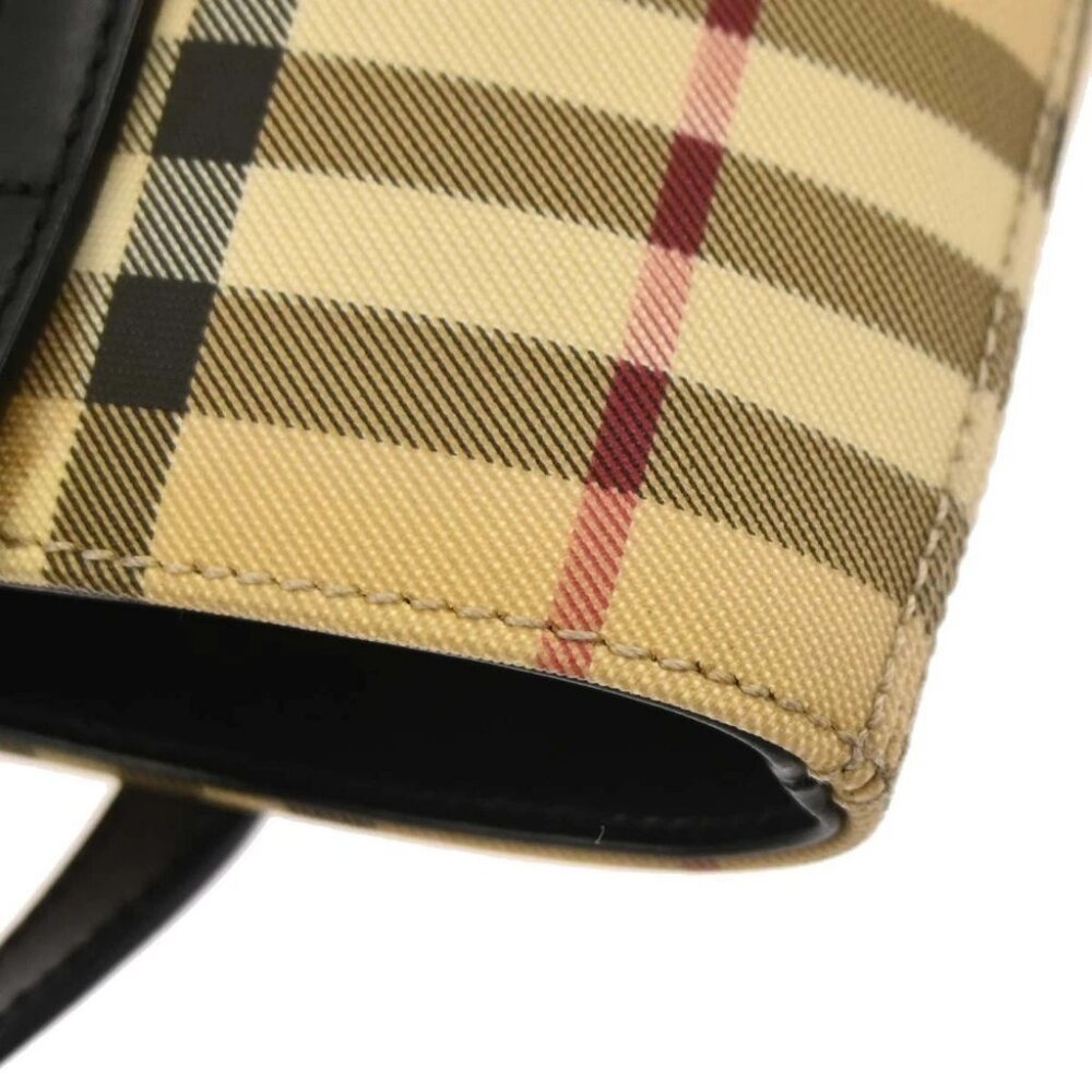 Burberry Beige Black Burberry Check Tote Bag 117213 - Picture 4 of 11
